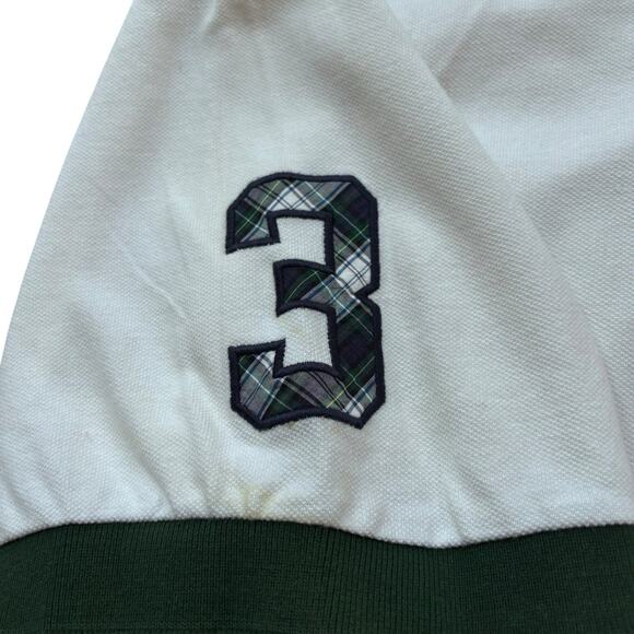 Vtg Ralph Lauren Polo Shirt XLT White Big Pony Tartan Plaid Neck Trim & 3 NWT - Picture 3 of 7